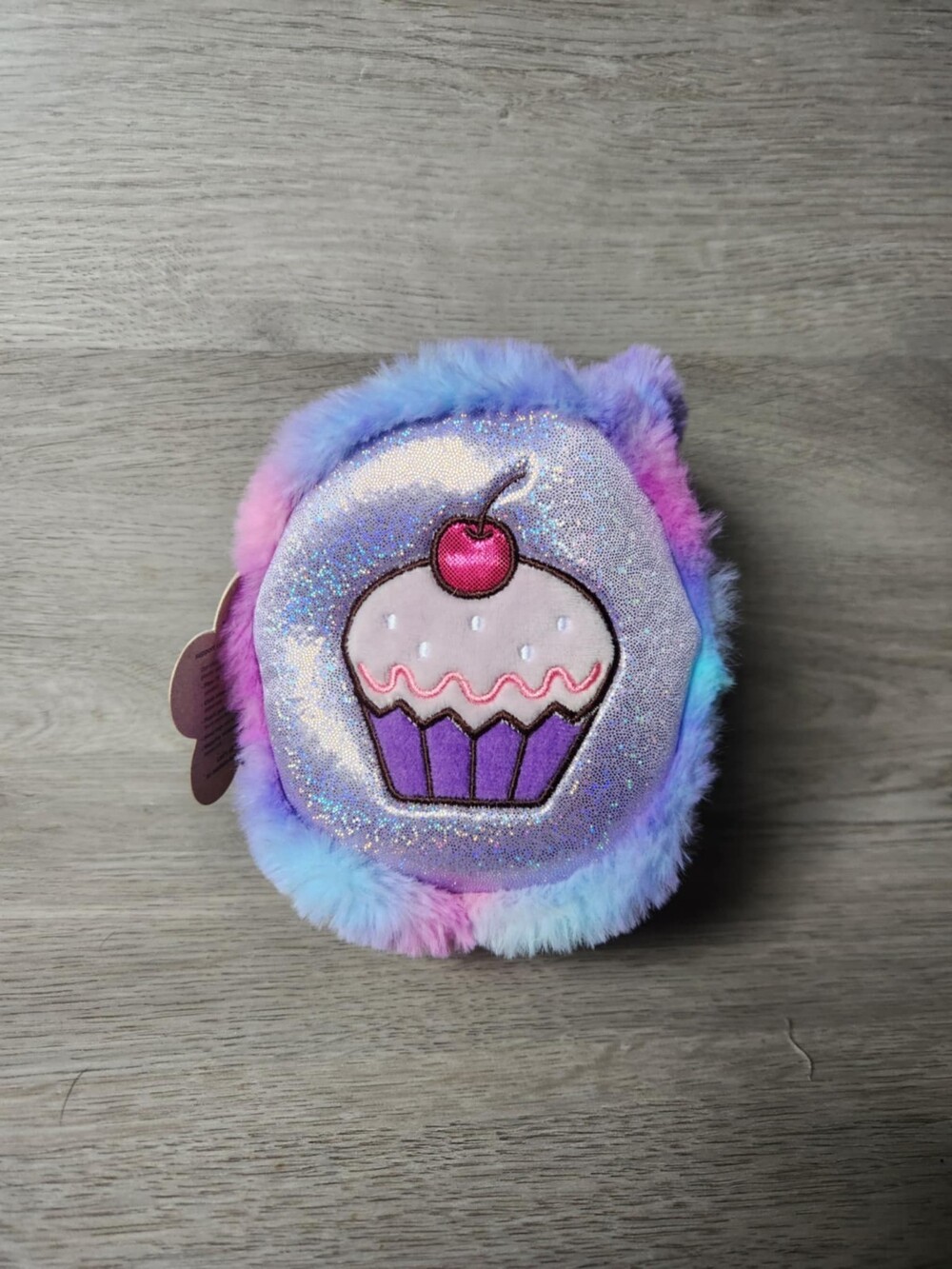 Aurora World Fancy Pals Plush Purse Pet Carrier ONLY Pink Purple Ice Cream